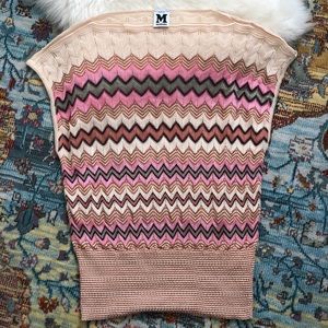 M Missoni Designer Knit Top LIKE NEW